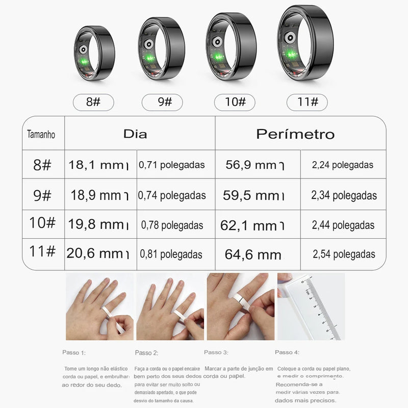 Anel do futuro R-02 Smart Ring