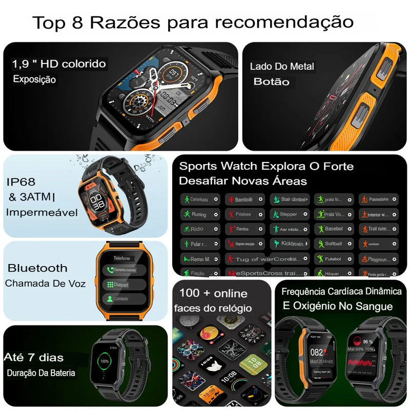 💥QUEIMA DE ESTOQUE💥          OUTDOOR MILITARY COLMI P-73  SMART WATCH